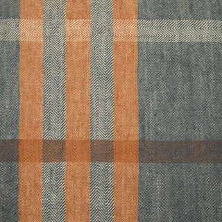 Maison Marigold Modern Plaid Throw Pillows Navy & Chestnut 22x22