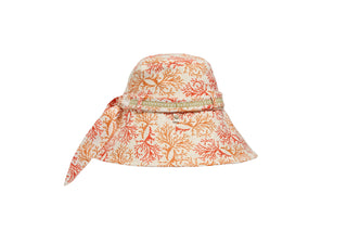 Lorna Murray Coral | Garden Lyon Bucket Hat: Coral / Large