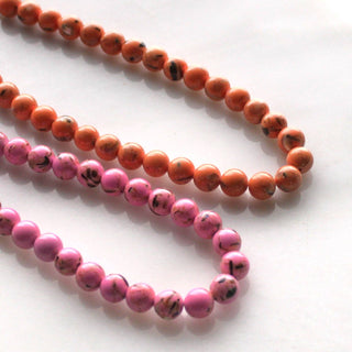 The Silver Wren Desert Confetti Colorful Beaded Necklace: Lilac
