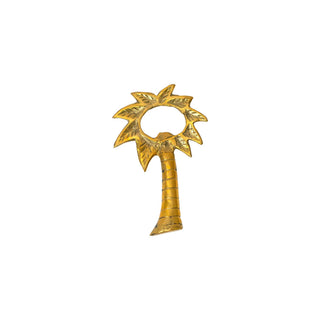 Brass palm tree opener by Artisan and Company