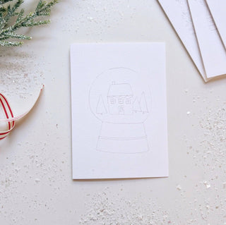 Emily Lex Studio Christmas cheer paintable watercolor notecard set