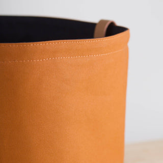Canvas Storage Organization Reversible Bucket Large: Majolica