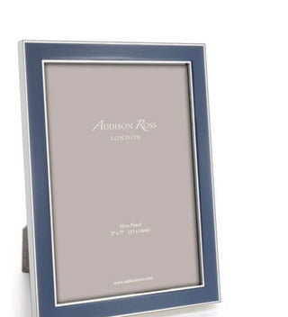 AR Denim Enamel & Silver Photo Frame 5x7