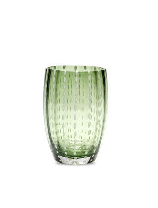 Zafferano Perle Tumbler Green -(Set of 2)