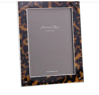AR Tortoiseshell & Silver Photo Frame 5x7