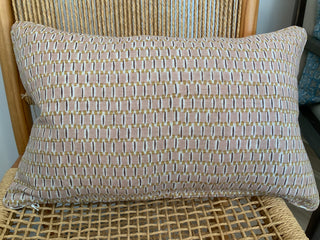 Hand blocked linen cushion by Walter G.
 Size 14x22/ 35x55cm