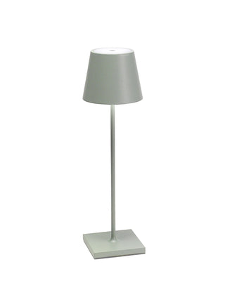 Zafferano Poldina Pro Touch on/off cordless table lamp in sage