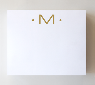 Initial Notepad - Large Gold Foil Initials