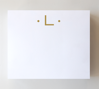 Initial Notepad - Large Gold Foil Initials
