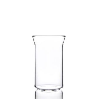 Clear glass with flared rim