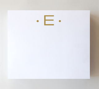 Initial Notepad - Large Gold Foil Initials