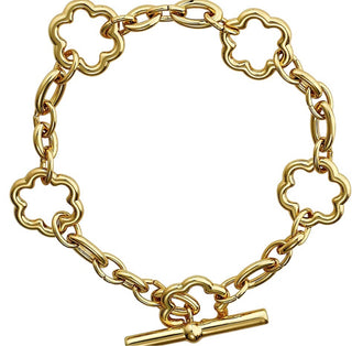 14k gold dipped Cece Toggle bracelet.